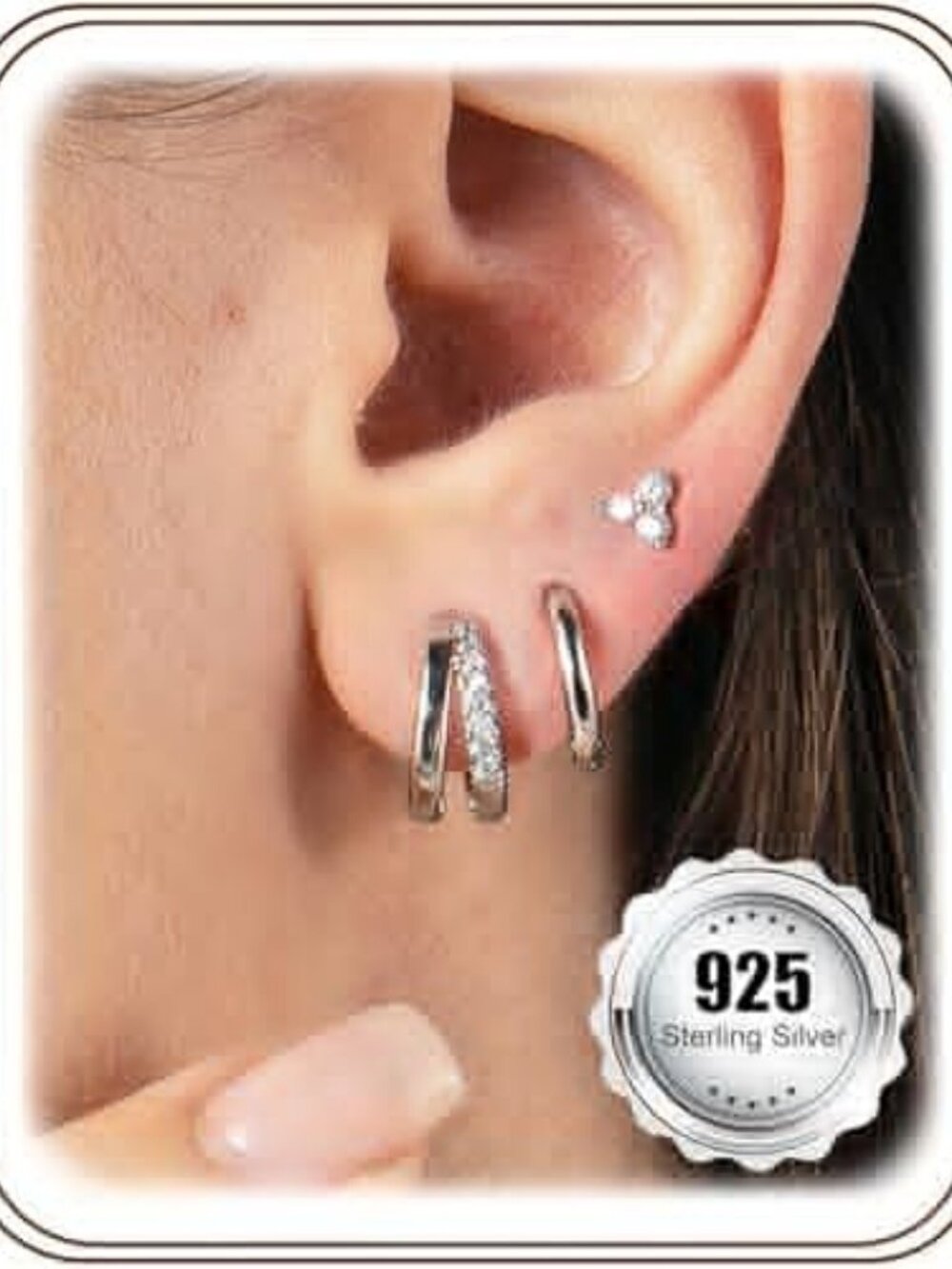 925 Sterling Silver Gold Huggie Hoop Earrings Tiny Hypoallergenic Cartilage Hoop